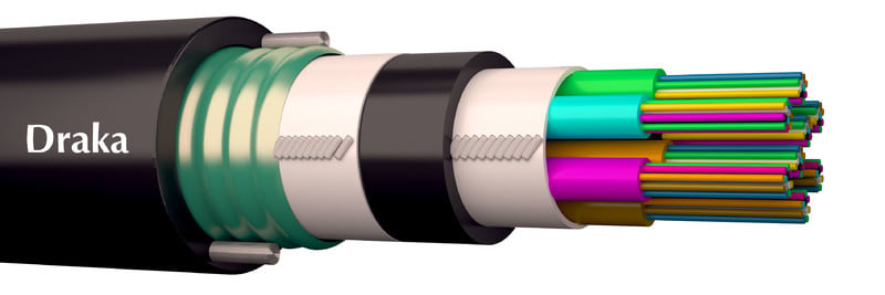 DRAKA - Valokuitukaapeli maa FlexTube G652DK6000 - FYMVD2PMU-FT 8x12xSM