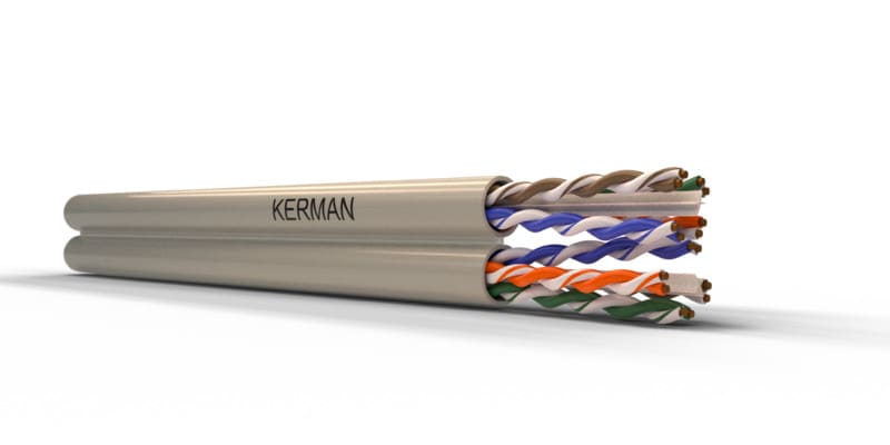 KERMAN - Tietoverkkokaapeli-CAT6 - Cat6 U/UTP 2x4P Dca K500