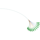 EXCEL NETWORKING - Valokuitukaapeli sisä/ulko - 12F LCA CORRIDOR CABLE WH 30M