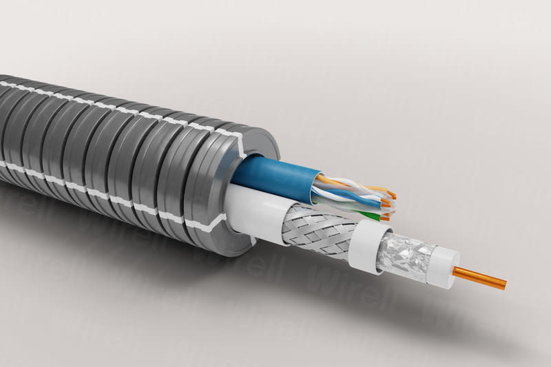 WIRELL - Putkijohto-HF Wirell Aalto - 20HF-A 1CAT6 UTP-COAX R100 Dca