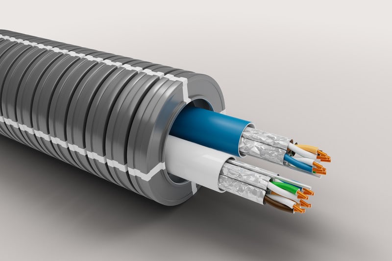 WIRELL - Putkijohto - 25HF-A 2xCAT6A U/UTP R50 Dca