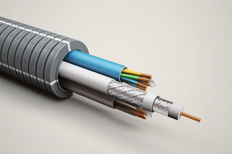 WIRELL - Putkijohto - 25HF-2xCAT6 U/UTP+RG6 R100 Dca