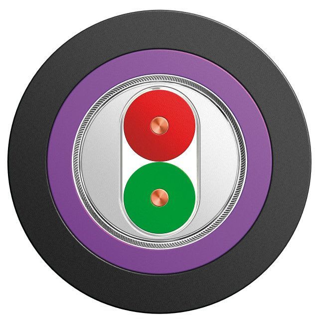 BIZLINK - Autom.kaapeli PROFIBUS DP PE - 1X2X0,64 MUSTA L45467-G16-C236