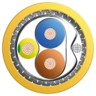 LEONI SPECIAL - Autom.kaapeli FOUND. FIELDBUS - (2+1)X19AWG KE L45467-J218-W5