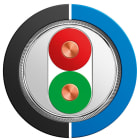 BIZLINK - Autom.kaapeli PROFIBUS PA PVC - 1X2X1 MUSTA L45467-J20-C225