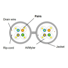 LAATUANTENNI - Tietoverkkokaapeli-CAT6a - CAT6A U/FTP 2x4P Dca K500 LI