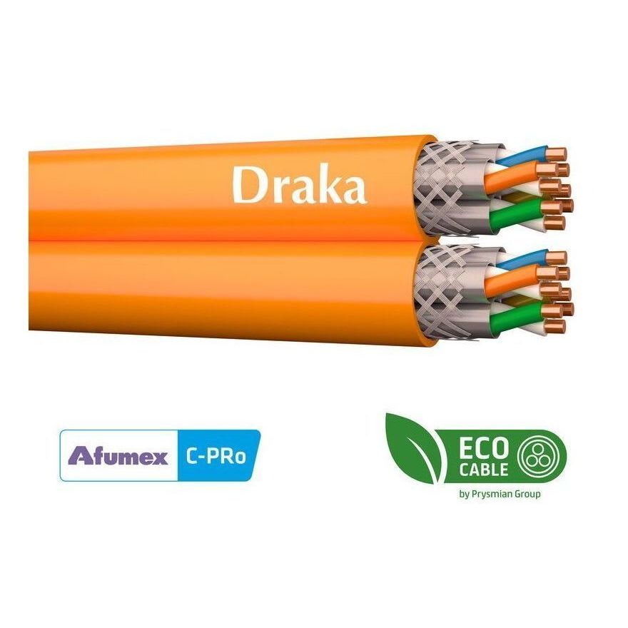 DRAKA - Tietoverkkokaapeli-CAT7 - Cat7 S/FTP 2x4P Cca K500