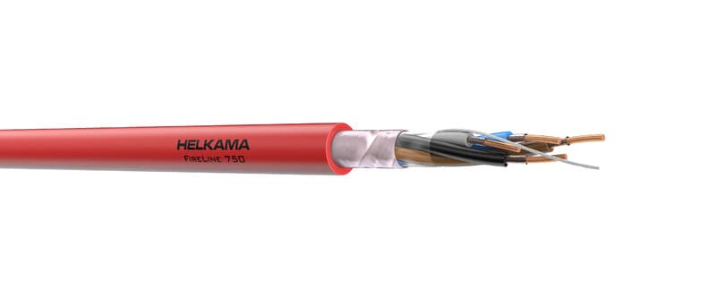 HELMACAB - Instrumentointikaapeli FRHF 500V - FireLine 750 2x2,5 FRHF K1000