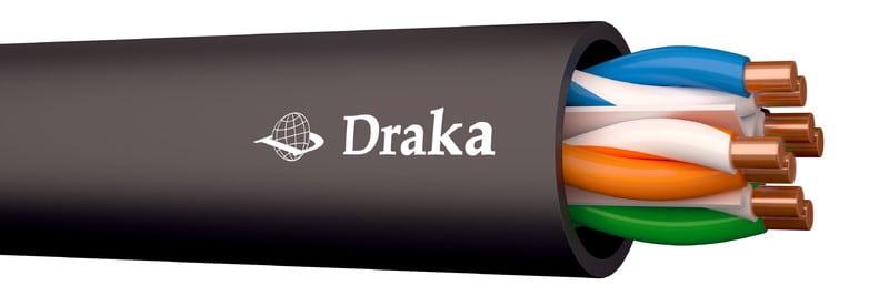 DRAKA - Tietoverkkokaapeli-CAT6 maa - SuperCat6 U/UTP 4P K305