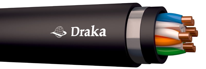 DRAKA - Tietoverkkokaapeli-CAT6 maa - SuperCat 6 U/UTP 4P K500