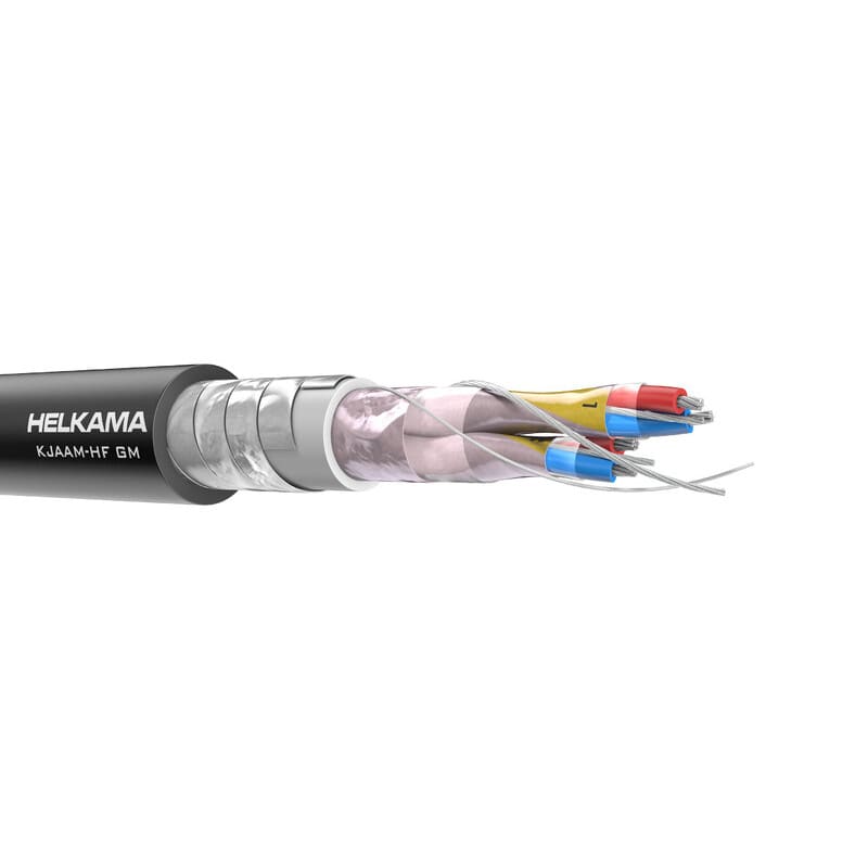 HELMACAB - Instrumentointikaapeli-HF Helkama - KJAAM-HF GM (ARM) 4X(2+1)X0,5