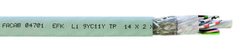 FABER KABEL - Automaatiokaapeli - Li9YC11Y 8x2x0,25