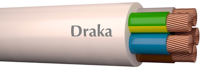 DRAKA - Asennuskaapeli-HF Draka - MSK-LSZH 5x1,5 S VA R100 Eca
