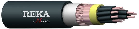 REKA - Ohjauskaapeli-HF - EMCMO-HF D 12x2,5/6 K500 Dca