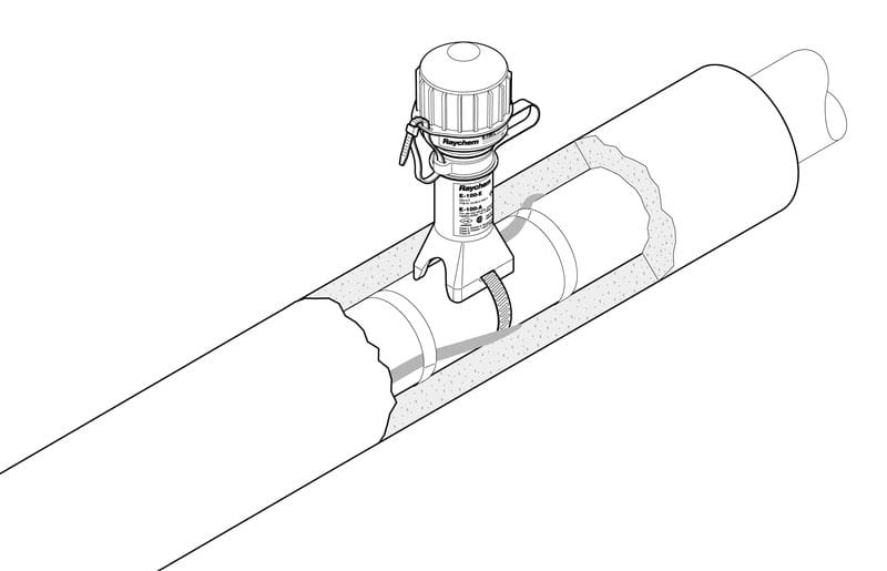 RAYCHEM - Loppupääte merkkivalolla - E-100-L