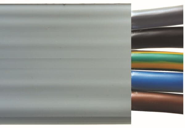 WOERTZ - Asennuskaapeli - Lattakaapeli 5x25mm², PVC