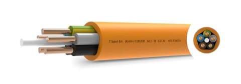 TT CABLES - Kuparivoimakaapeli-FRHF 0,6/1kV - NHXH-0 2x1,5 FRHF 180/E90 K500