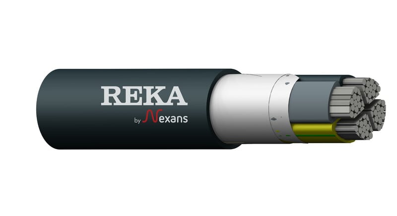REKA - Alumiinivoimakaapeli - AXMK/PE LC 4x95 S PoweRex