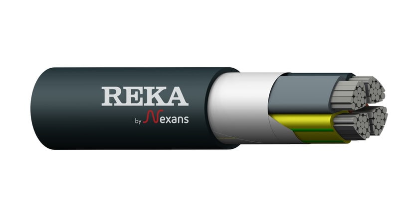 REKA - Alumiinivoimakaapeli - AXMK/PE LC 4x120 S PoweRex