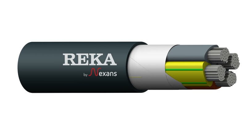 REKA - Alumiinivoimakaapeli - AXMK/PE LC 4x185 S PoweRex
