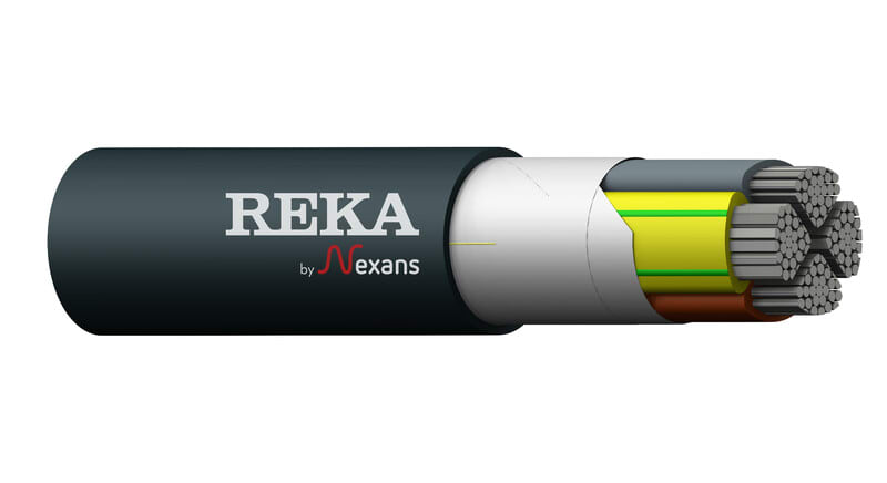 REKA - Alumiinivoimakaapeli - AXMK/PE LC 4x240 S PoweRex