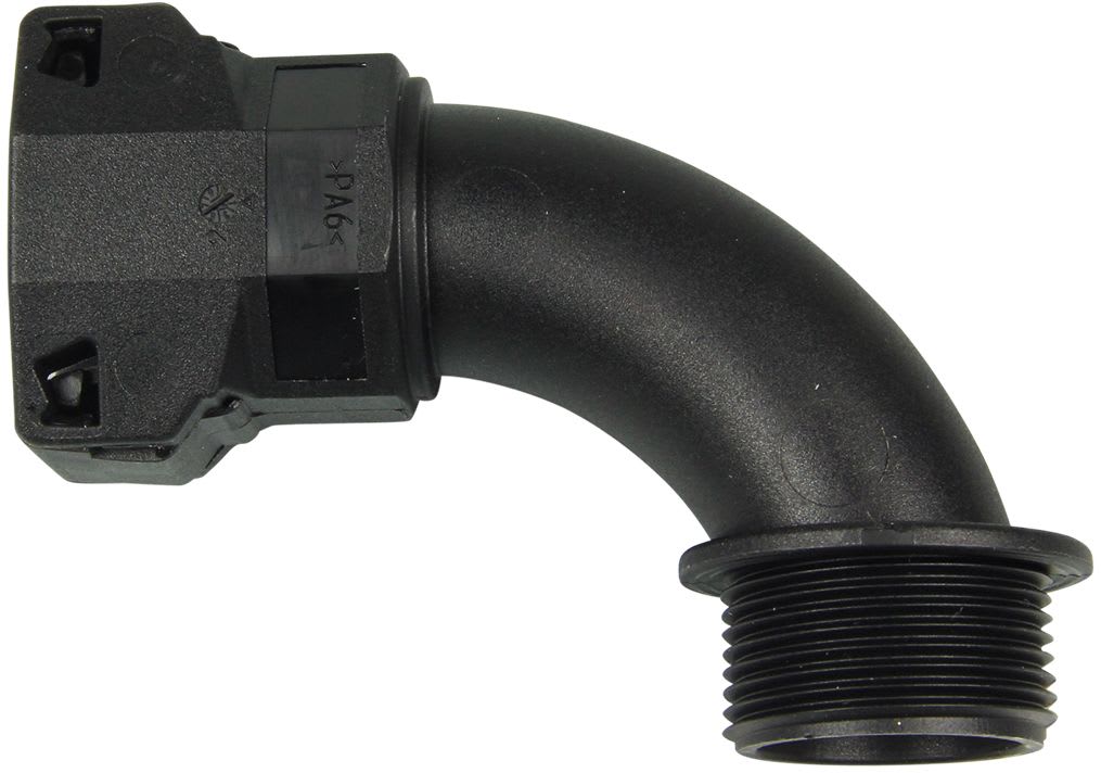 ANAMET - Kulmaliitin muovil. B10 IP65 - PG9-B10-90 ANA-QUICK PROFI