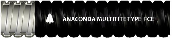 ANAMET - Suojaletku taipuisa Anamet - FCE20 25 m musta muovivaipalla