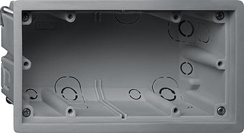 GIRA - Flat asennusrasia E22 2 os. - Kojerasia GIRA E22 FLAT