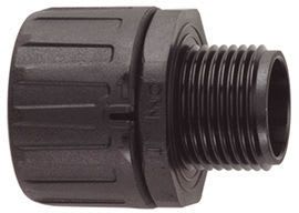 HELLERMANNTYTON - Suojaletkuliitin muovi - HG16-S-M20 SUORA M20 MUS