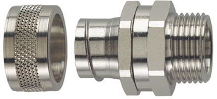 HELLERMANNTYTON - Suojaletkuliitin metalli - PCS25-SM-M25 SUORA MS M25