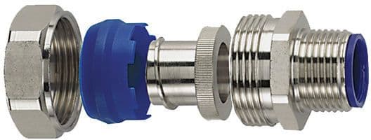HELLERMANNTYTON - Suojaletkuliitin metalli - LTS10-FMC-M16 SUORA MS M16