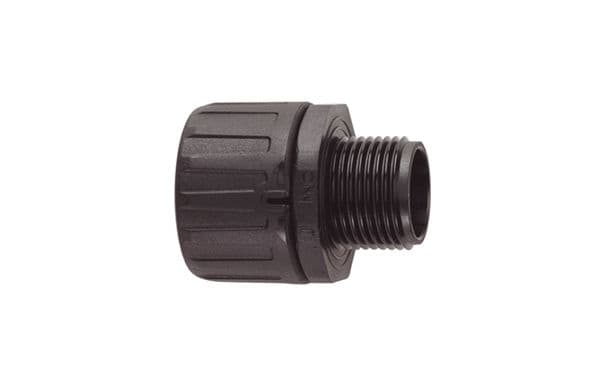 HELLERMANNTYTON - Suojaletkuliitin muovi - HG25-S-M25 SUORA M25 MUS