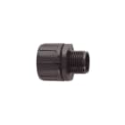 HELLERMANNTYTON - Suojaletkuliitin muovi - HG25-S-M25 SUORA M25 MUS
