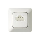 ABB - DCL seinä,85x85mm Jussi - AKK6-214 valaisinpistorasia