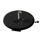 ABB - Valaisinpistorasia - DCL ripustuskansi, uppo musta