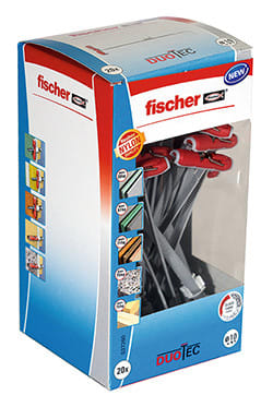 FISCHER FINLAND - Levyseinätulppa DUOTEC 10 - OHUTLEVYANKKURI (1pak=20kpl)