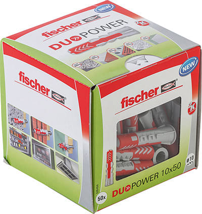 FISCHER FINLAND - Ruuvitulppa DuoPower - NAILONTULP 10x50mm(PAK = 50 kpl)