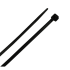 TRADEFORCE - Johdinside 100 kpl - 2.5x100, ei UV, musta