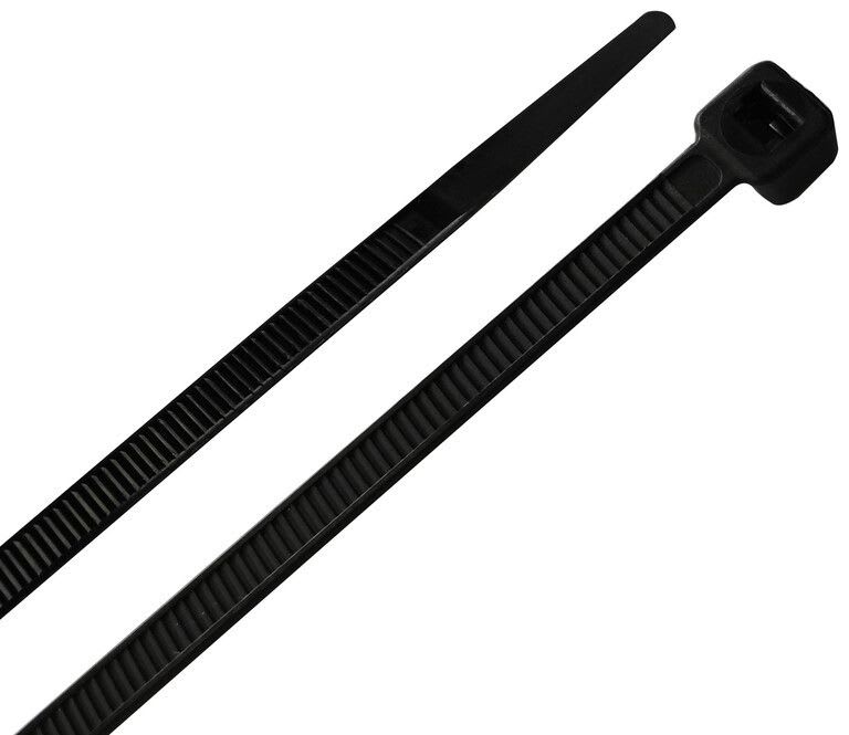 TRADEFORCE - Johdinside 100 kpl - 4.6x200, ei UV, musta