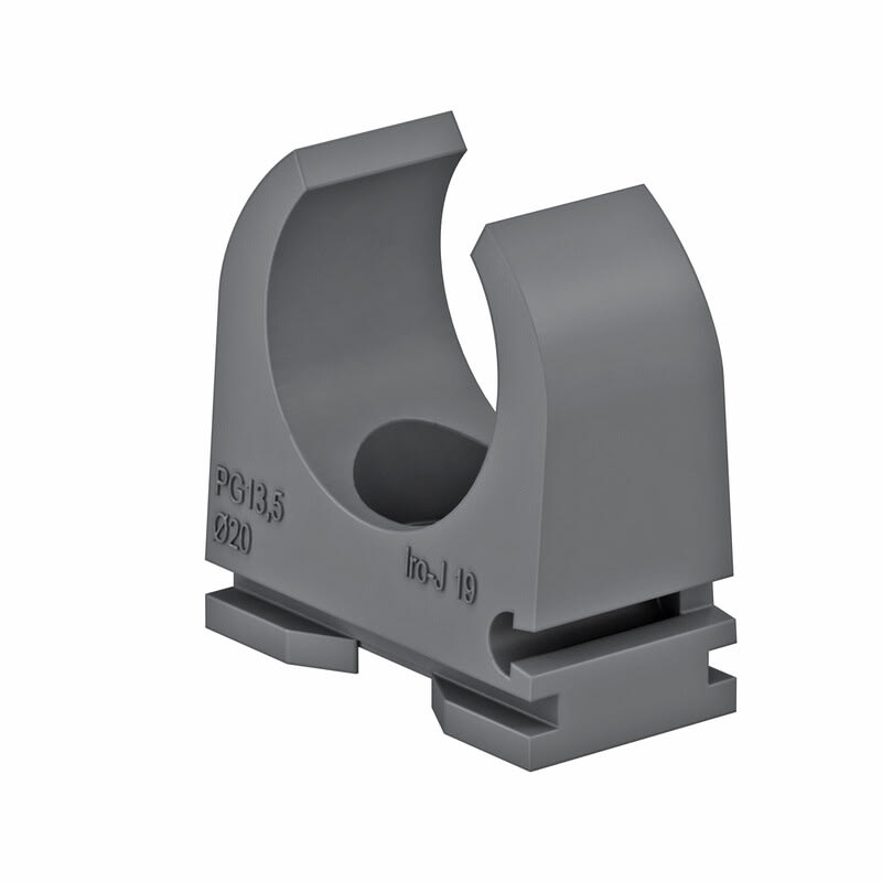 TRADEFORCE - Putkikiinnike - M16/PG9, harmaa, 100 kpl