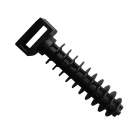 TRADEFORCE - Johdinsideankkuri - 10,6x43 mm, 100 kpl, musta