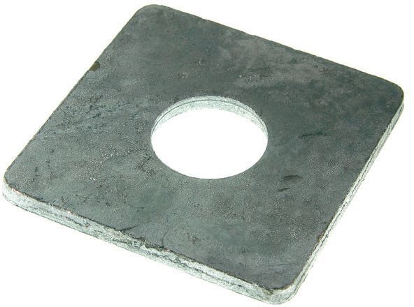 TERÄSTARVIKE - Neliöaluslevy DIN436 ZNK - M24 KS, 80x80x8