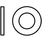 ETRA - Aluslaatta - DIN 125 M6 ZN (100 kpl)