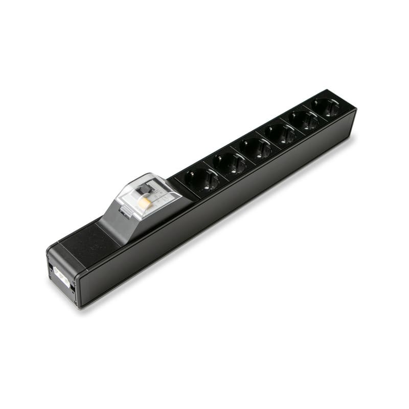 ENSTO - Pistorasiapaneeli Workpoint - PR 6S 16A VVSK 30mA IP20 MUS PL