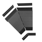 FSR - Lattiakanava - kulmakappale 45ast. t.harmaa