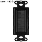 FSR - Läpivientikaulus - läpivienti harjasosalla musta