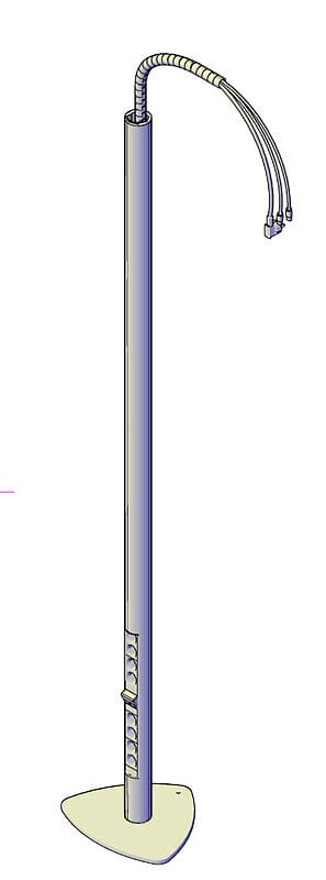 HEDTEC - Pistorasiapylväs Pro45 - V1-VA