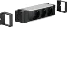 HAGER - Pistorasiapaneeli flexyoffice - NRS0003B 3xPR