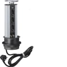 HAGER - Pistorasiapaneeli flexyoffice - G7045 uppo 3PR+2xRJ45 kat6 MUS