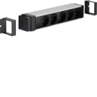 HAGER - Pistorasiapaneeli flexyoffice - NRS0005B 5xPR